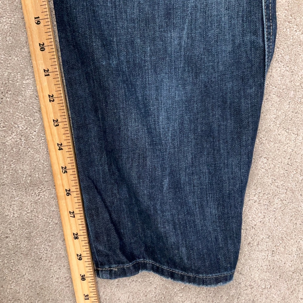 Silver Jeans Co Jeans Mens 36x30 Blue Nash Whisker Straight Western Stitch Denim - Picture 8 of 12